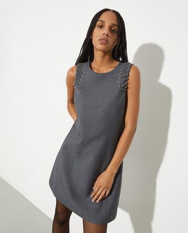  MAX&Co. - Đầm sát nách mini cổ tròn đính đá Mcougola 