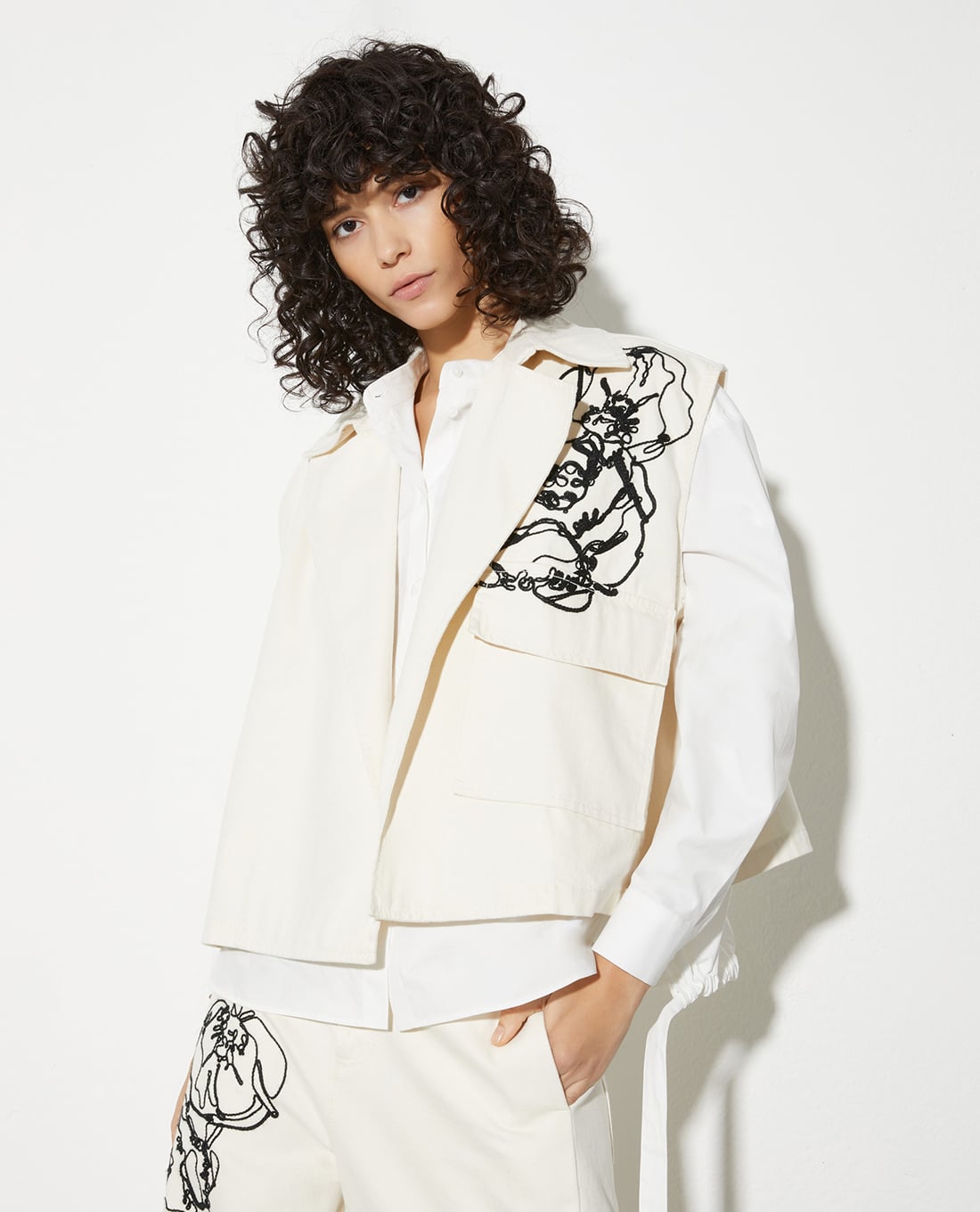 MAX&Co. - Áo khoác gilet nữ cổ V Radium