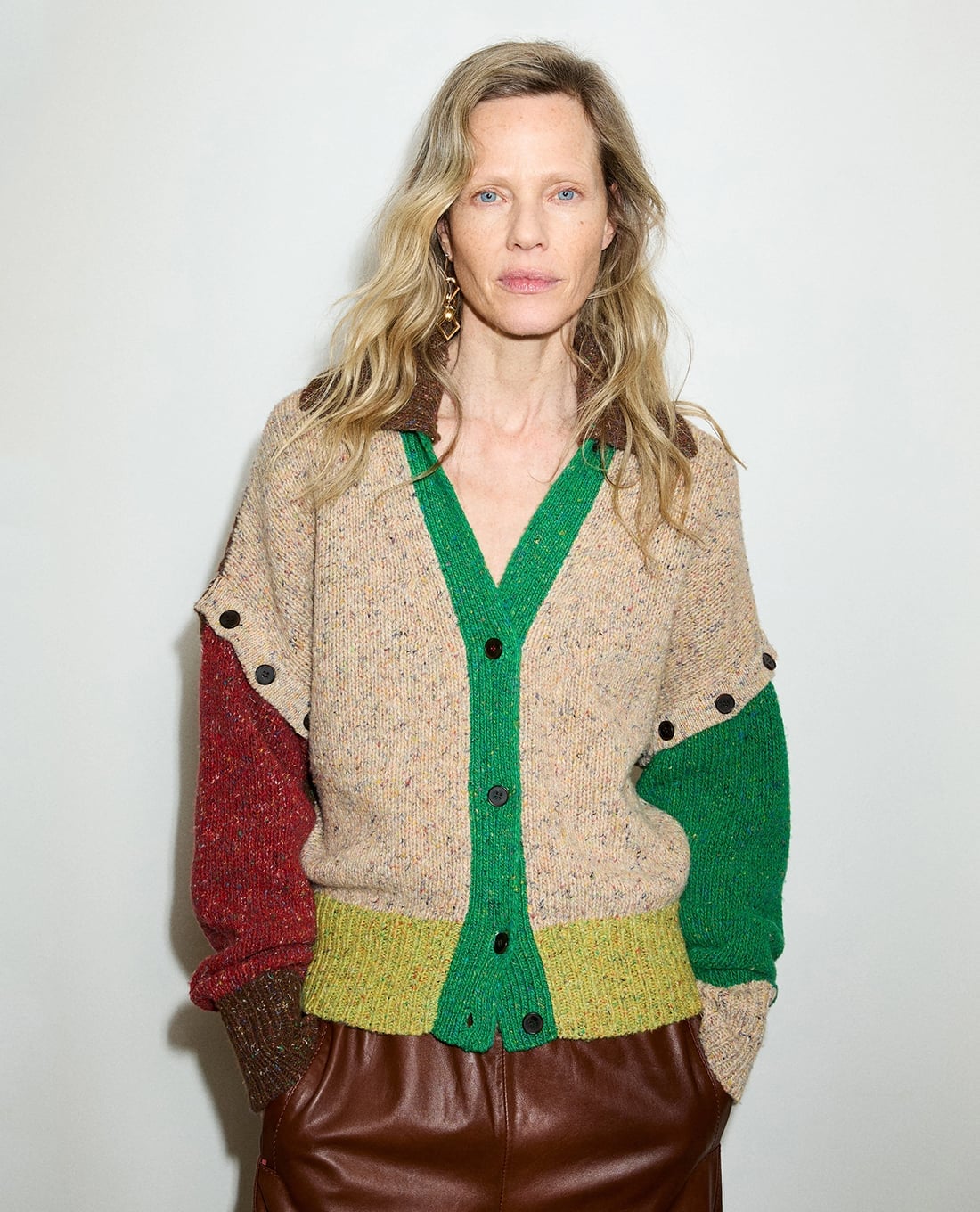 MAX&Co. - Áo khoác cardigan nữ cổ bẻ phối nút cài Mcofiabe