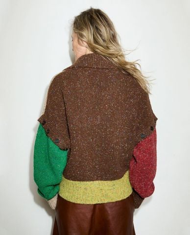 MAX&Co. - Áo khoác cardigan nữ cổ bẻ phối nút cài Mcofiabe 