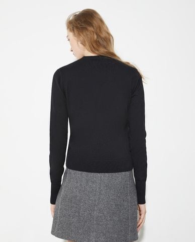  MAX&Co. - Áo khoác cardigan nữ cổ tròn đính hoa Crizia 