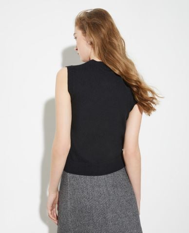  MAX&Co. - Áo dệt kim nữ sát nách đính hoa Meris 