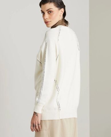  MAX&Co. - Áo sweater nữ cổ tròn tay dài Rotolo 
