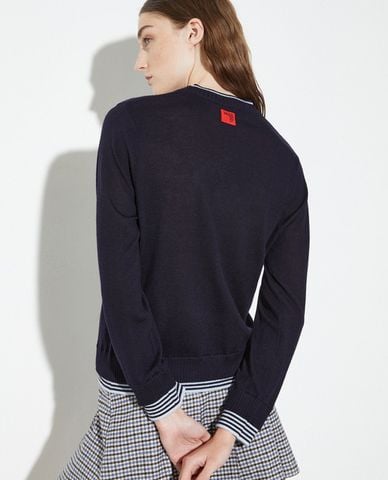  MAX&Co. - Áo dệt kim nữ cổ tròn tay dài Jervis 