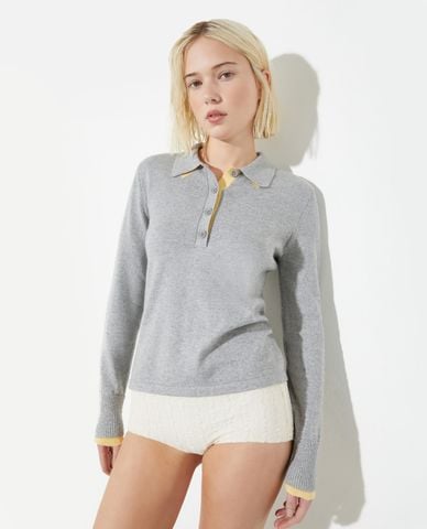  MAX&Co. - Áo polo nữ cổ bẻ tay dài Pescara 