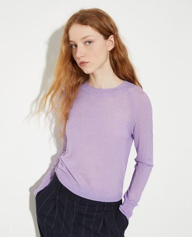  MAX&Co. - Áo dệt kim nữ cổ tròn tay dài Algeri 