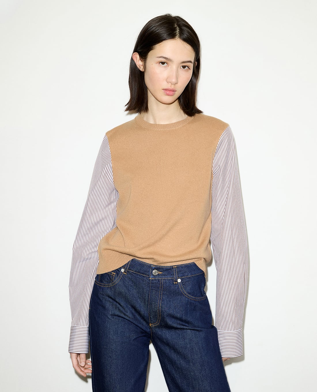 MAX&Co. - Áo kiểu nữ cổ tròn tay dài Mconavetta
