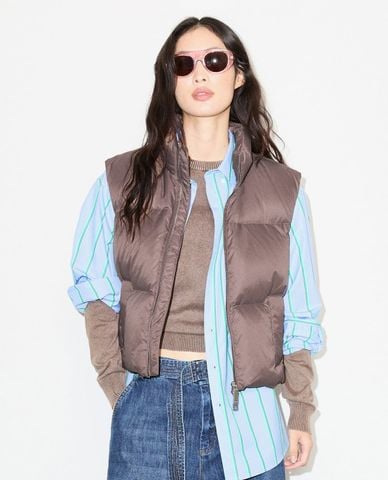  MAX&Co. - Áo khoác gilet nữ phối mũ cổ cao Mcopagella 