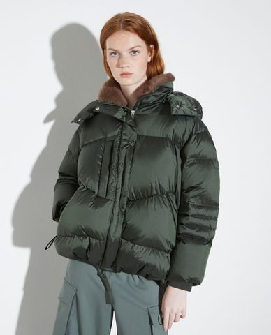  MAX&Co. - Áo khoác phao nữ phối mũ tay dài Cursore 