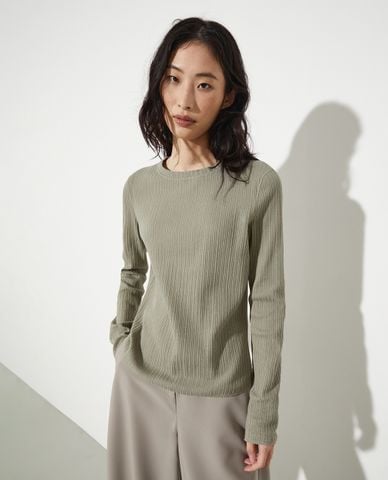  MAX&Co. - Áo dệt kim nữ cổ tròn tay dài Mcotrionfo 