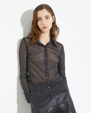  MAX&Co. - Áo sơ mi nữ tay dài xuyên thấu Armilla 