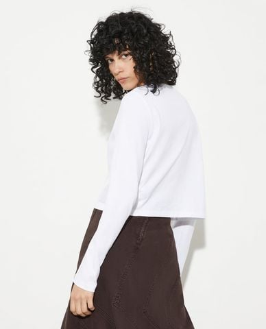  MAX&Co. - Áo croptop nữ cổ tròn tay dài Mcoelleni 