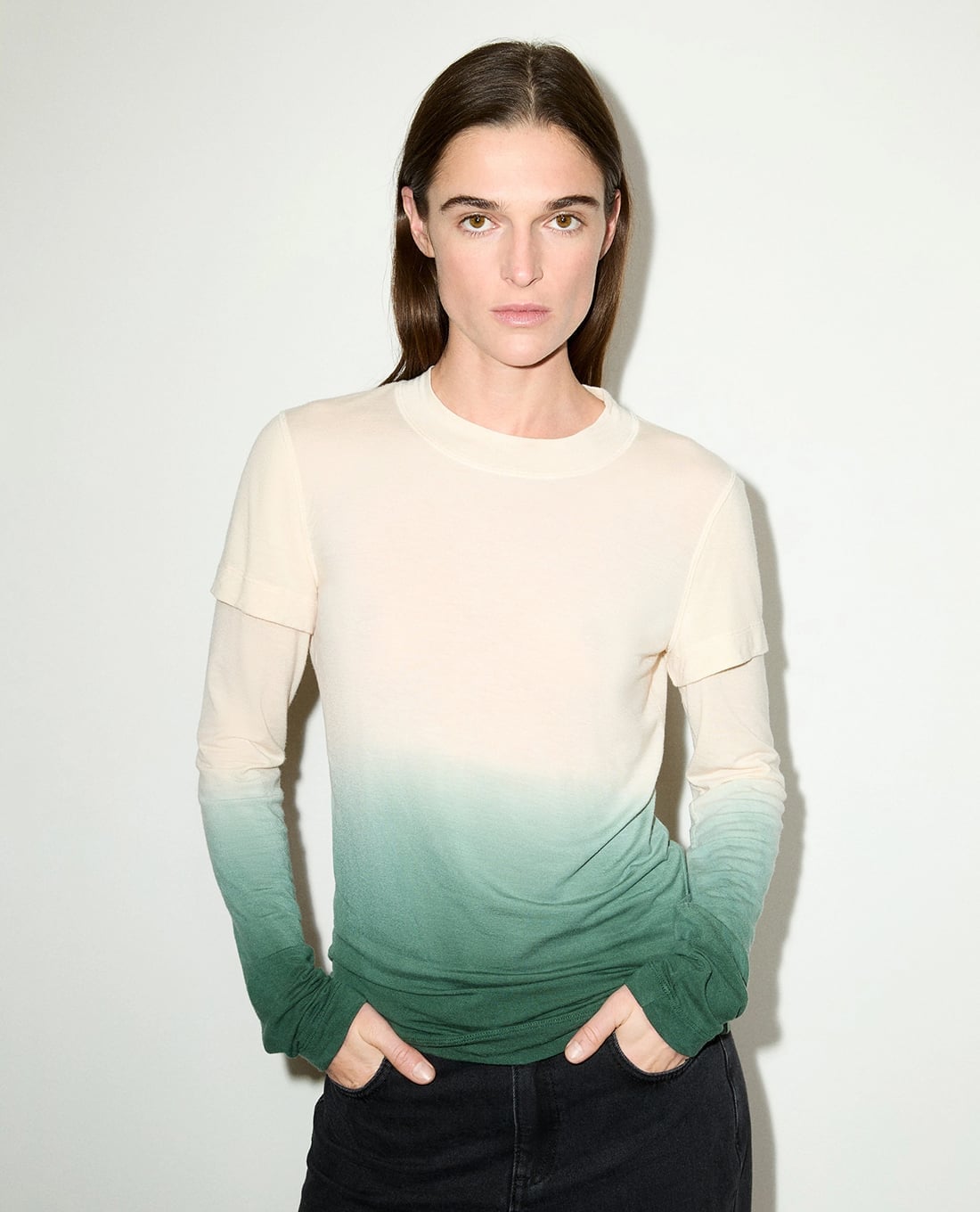 MAX&Co. - Áo thun nữ cổ tròn tay dài layer Mcogala