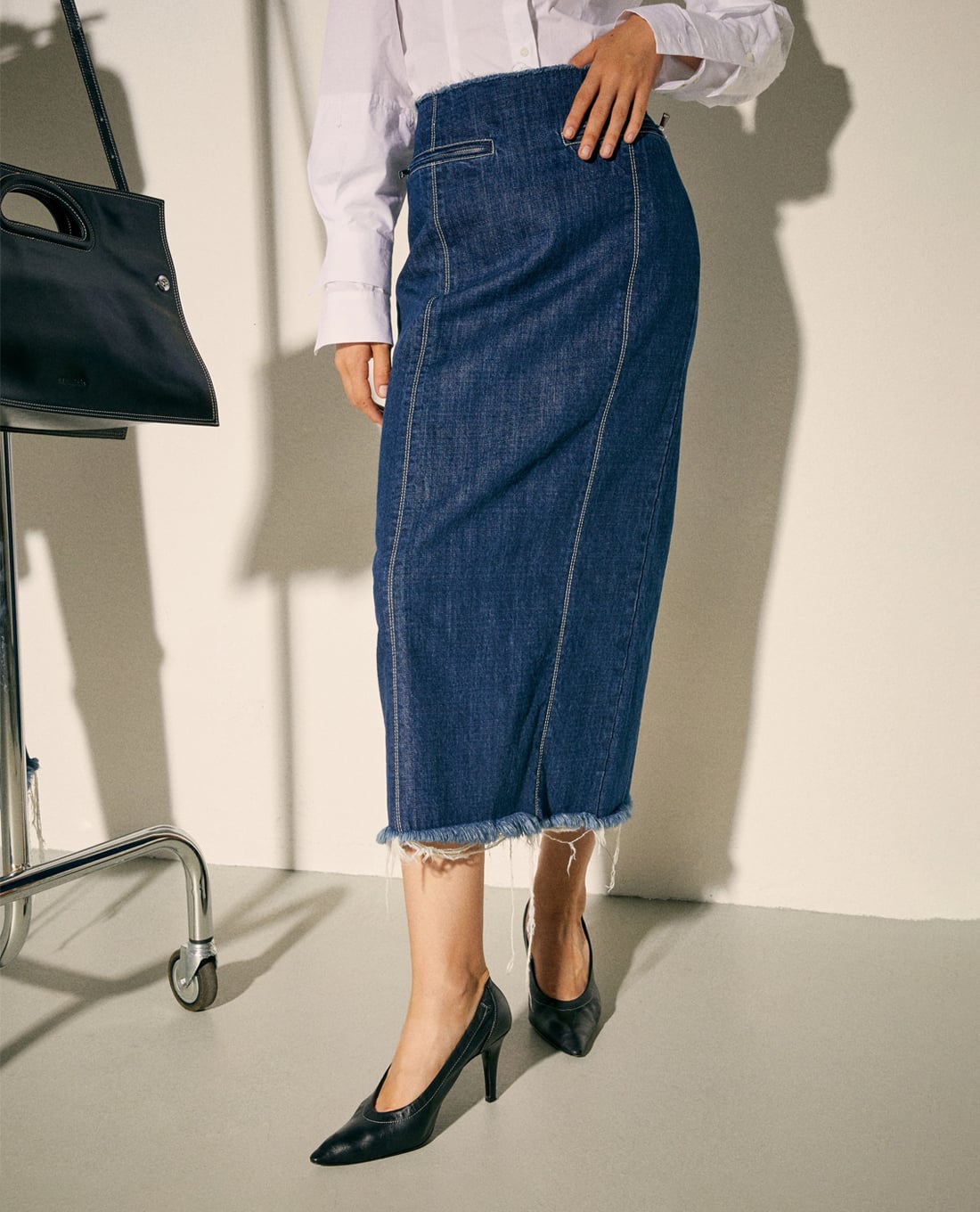 MAX&Co. - Chân váy denim midi Mclluglio