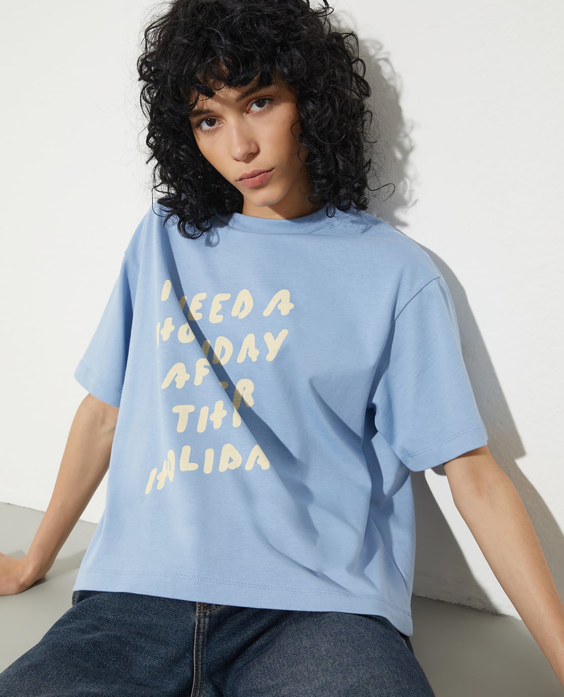 MAX&Co. - Áo thun nữ cổ tròn tay ngắn Mclferiale