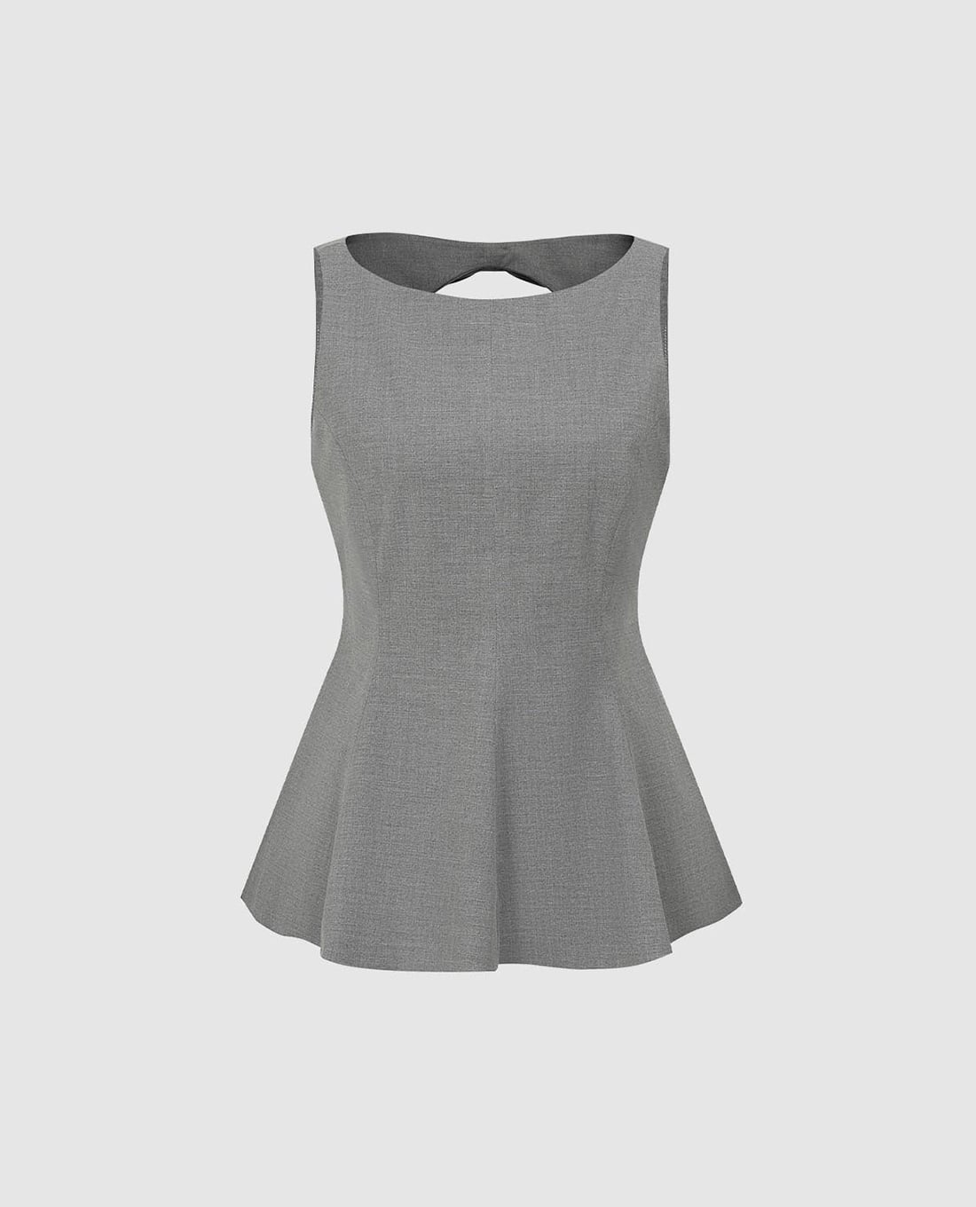 URBAN REVIVO - Áo sát nách nữ cổ tròn dáng xoè