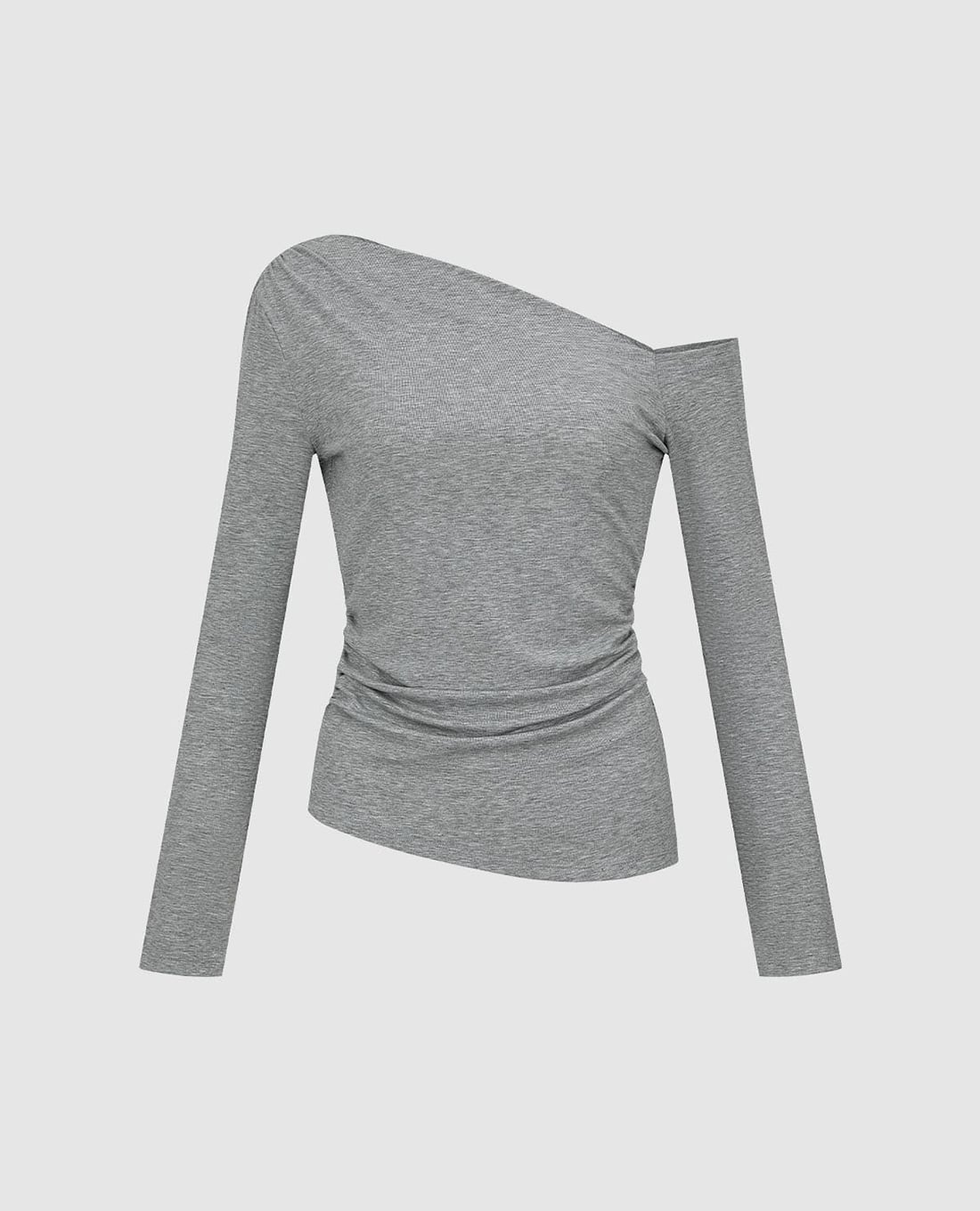 URBAN REVIVO - Áo trễ vai nữ tay dài phom ôm