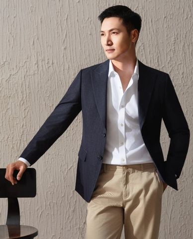  ARISTINO BUSINESS - Áo khoác blazer nam cổ ve tay dài Premio 