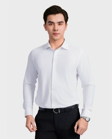  ARISTINO BUSINESS - Áo sơ mi nam cổ bẻ tay dài tối giản 