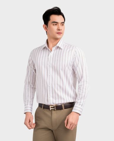  ARISTINO BUSINESS - Áo sơ mi nam cổ bẻ tay dài kẻ sọc 