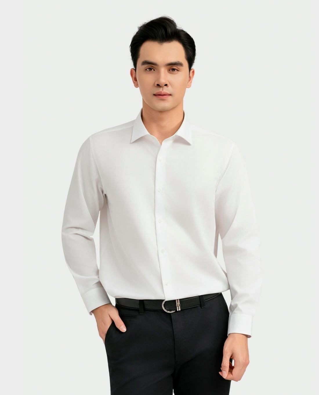 ARISTINO BUSINESS - Áo sơ mi nam cổ bẻ tay dài dệt họa tiết