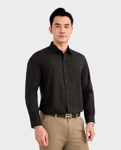  ARISTINO BUSINESS - Áo sơ mi nam cổ bẻ tay dài kẻ sọc 