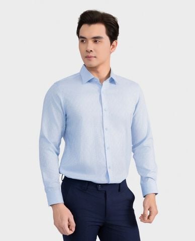  ARISTINO BUSINESS - Áo sơ mi nam cổ bẻ tay dài dệt họa tiết 