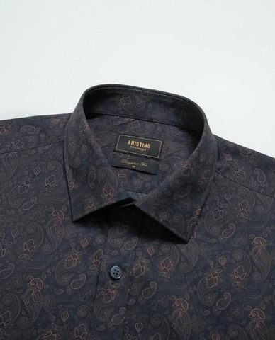  ARISTINO BUSINESS - Áo sơ mi nam cổ bẻ tay dài in họa tiết 