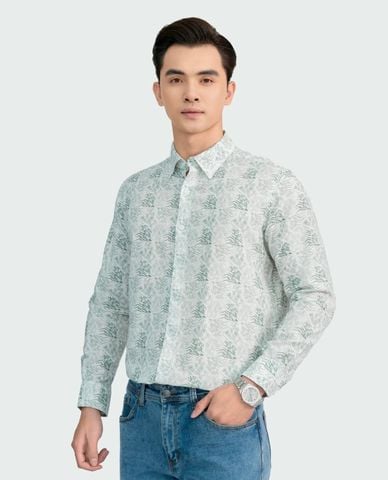  ARISTINO BUSINESS - Áo sơ mi nam cổ bẻ tay dài in họa tiết 