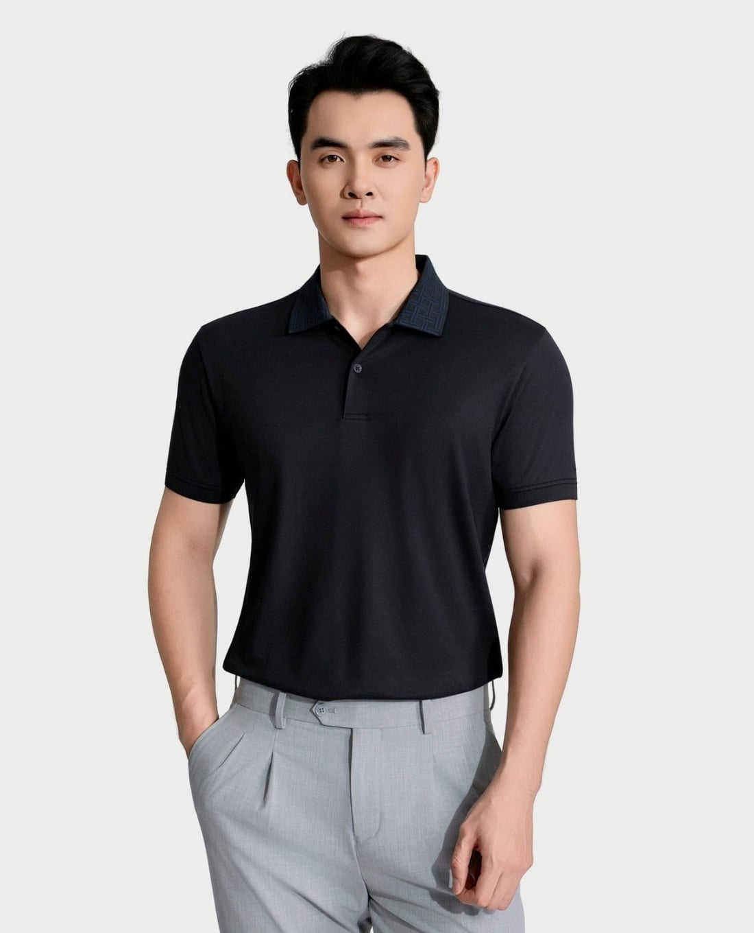 ARISTINO BUSINESS - Áo polo nam cổ bẻ tay ngắn cao cấp