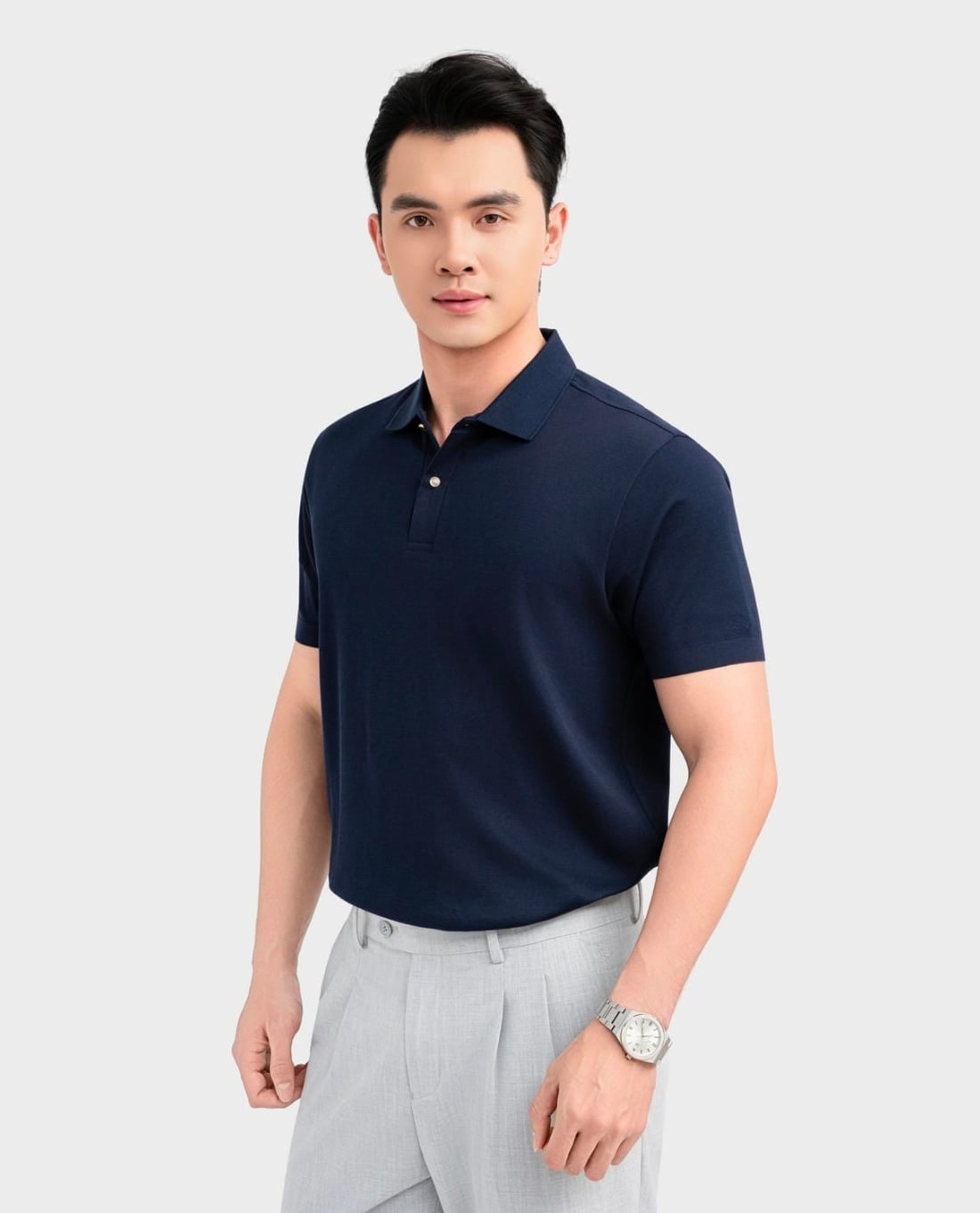 ARISTINO BUSINESS - Áo polo nam cổ bẻ tay ngắn