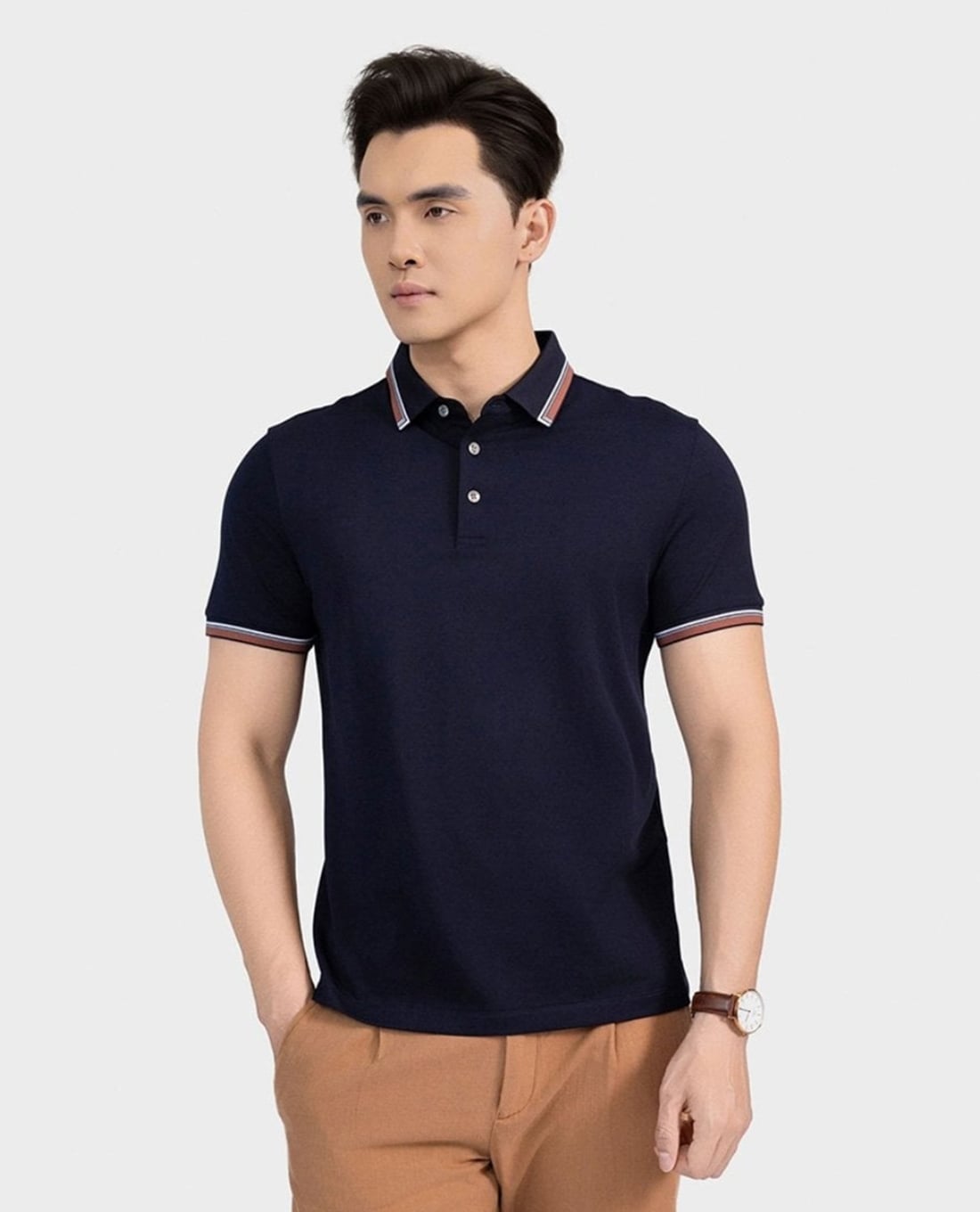 ARISTINO BUSINESS - Áo polo nam cổ bẻ tay ngắn