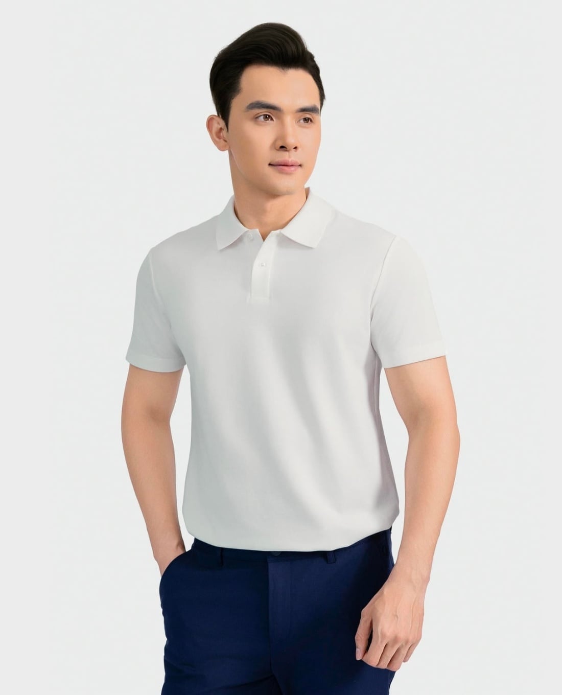 ARISTINO BUSINESS - Áo polo nam cổ bẻ tay ngắn tối giản