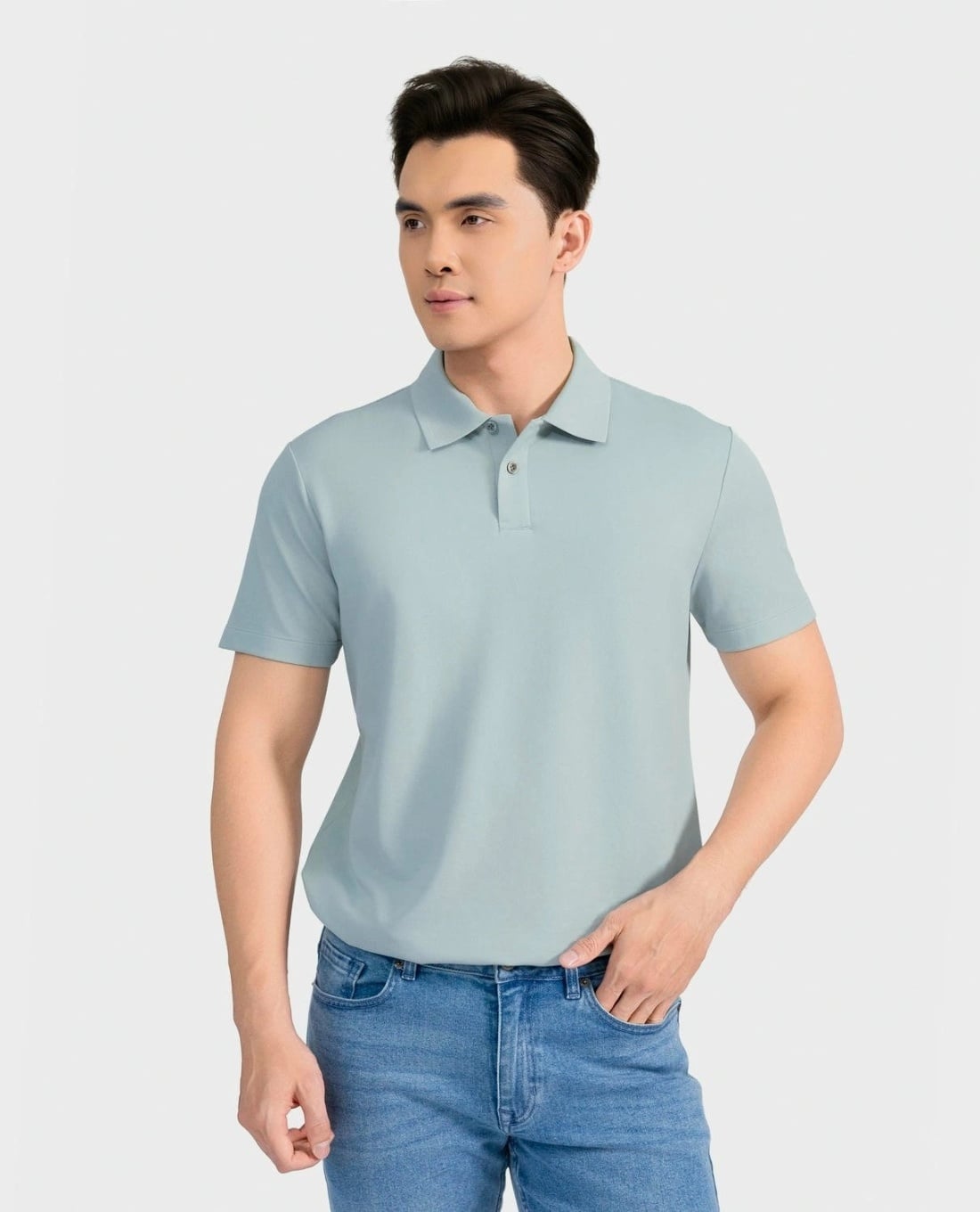 ARISTINO BUSINESS - Áo polo nam cổ bẻ tay ngắn