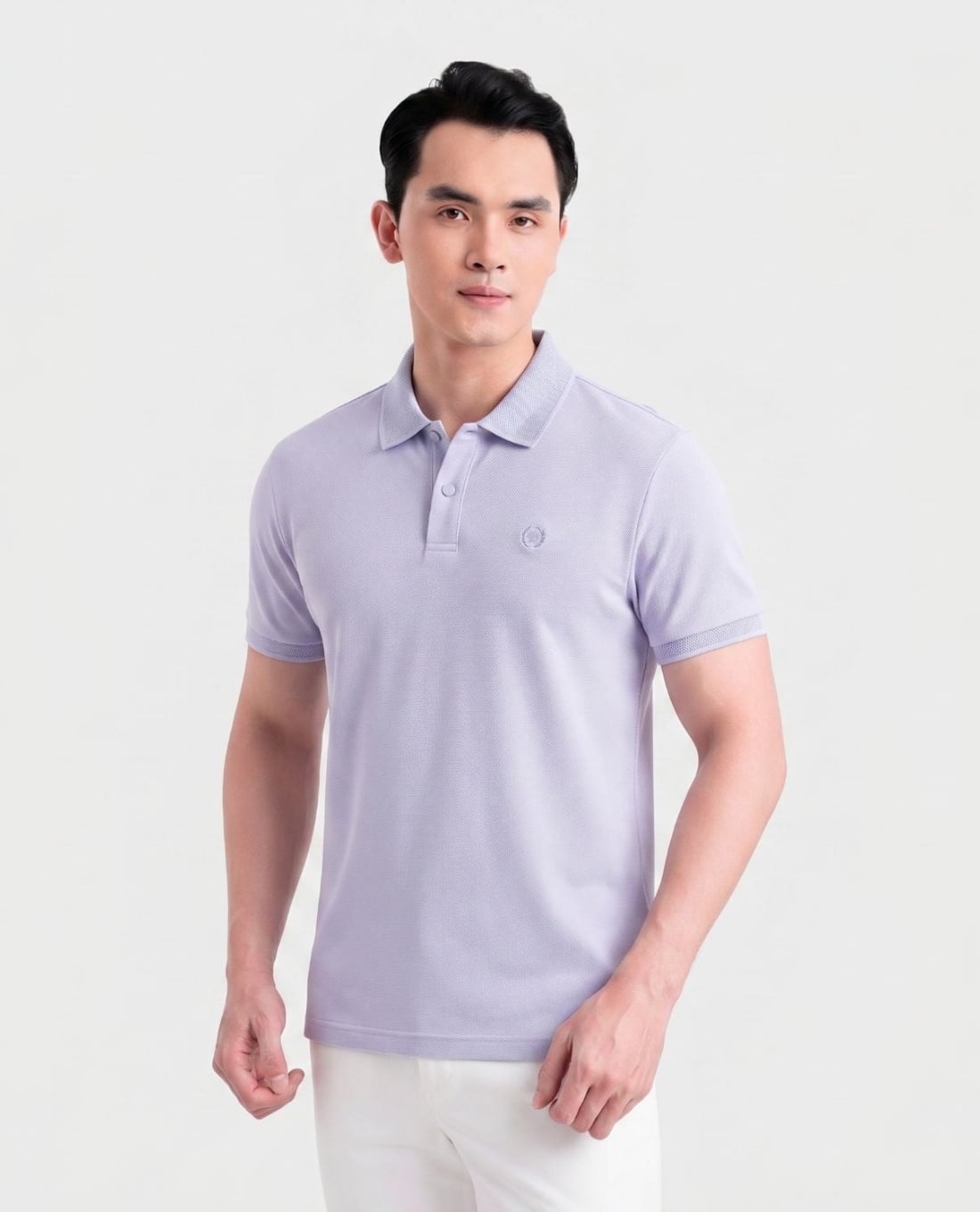 ARISTINO BUSINESS - Áo polo nam cổ bẻ tay ngắn phối logo
