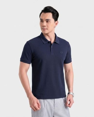  ARISTINO BUSINESS - Áo polo nam cổ bẻ tay ngắn phối logo 