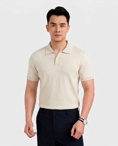 ARISTINO BUSINESS - Áo polo nam dệt kim cổ bẻ tay ngắn 
