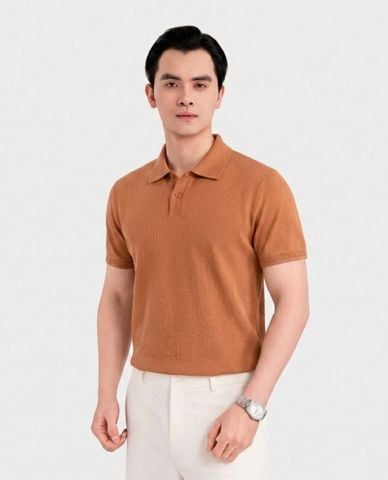  ARISTINO BUSINESS - Áo polo nam dệt kim cổ bẻ tay ngắn 