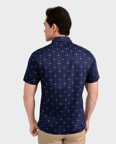 ARISTINO BUSINESS - Áo sơ mi nam cổ bẻ tay ngắn in họa tiết 