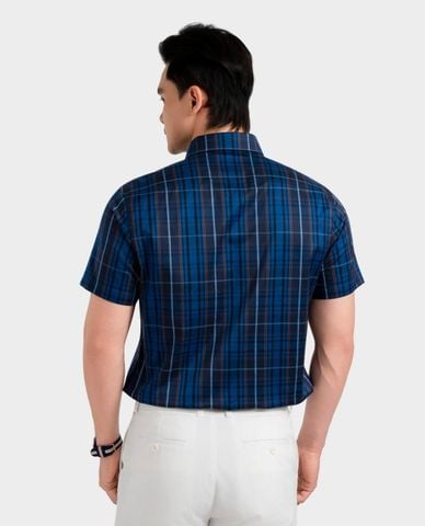  ARISTINO BUSINESS - Áo sơ mi nam cổ bẻ tay ngắn kẻ sọc 
