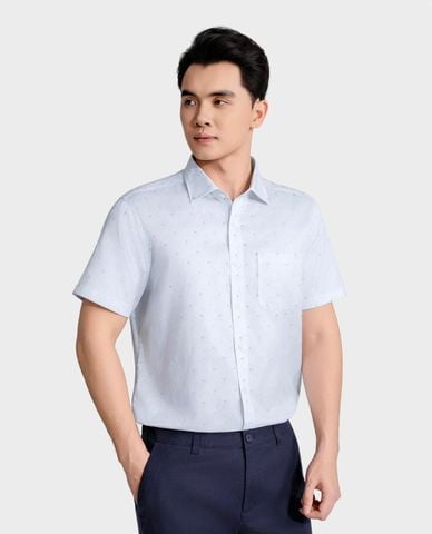  ARISTINO BUSINESS - Áo sơ mi nam cổ bẻ tay ngắn in họa tiết 