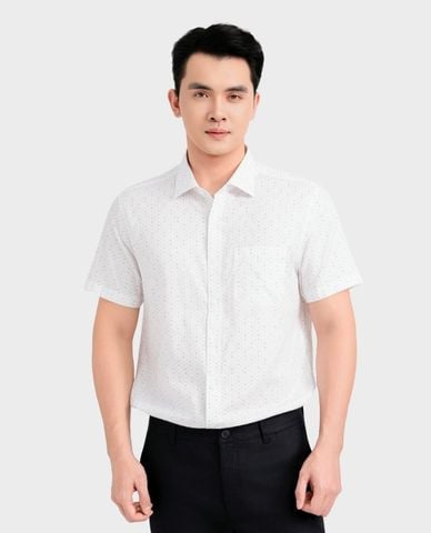  ARISTINO BUSINESS - Áo sơ mi nam cổ bẻ tay ngắn in họa tiết 