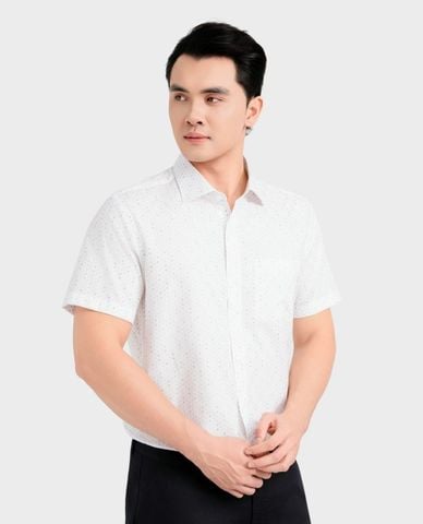  ARISTINO BUSINESS - Áo sơ mi nam cổ bẻ tay ngắn in họa tiết 