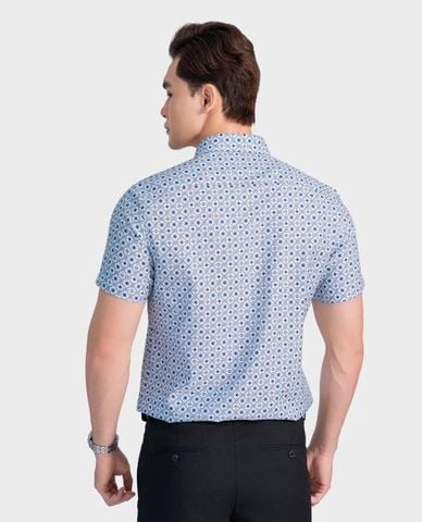  ARISTINO BUSINESS - Áo sơ mi nam cổ bẻ tay ngắn in họa tiết 