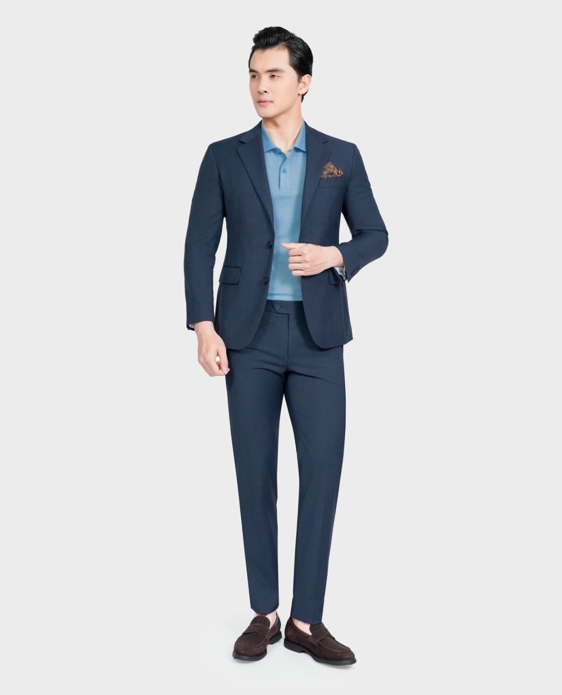 ARISTINO BUSINESS - Bộ suit nam một hàng nút cổ V tay dài Premio