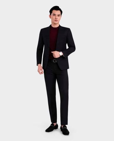  ARISTINO BUSINESS - Bộ suit nam một hàng nút cổ ve tay dài Premio 