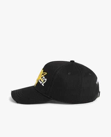  DSQUARED2 - Nón bóng chày nam họa tiết thêu chữ 