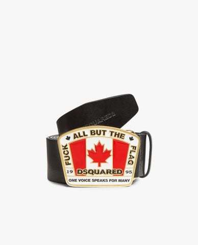  DSQUARED2 - Thắt lưng nam bản vừa khóa kim loại 
