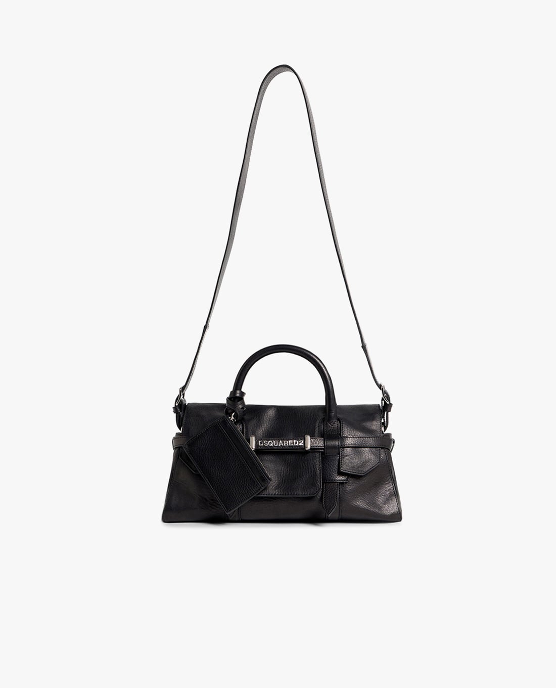 DSQUARED2 - Túi xách nữ hình thang nắp gập Twin
