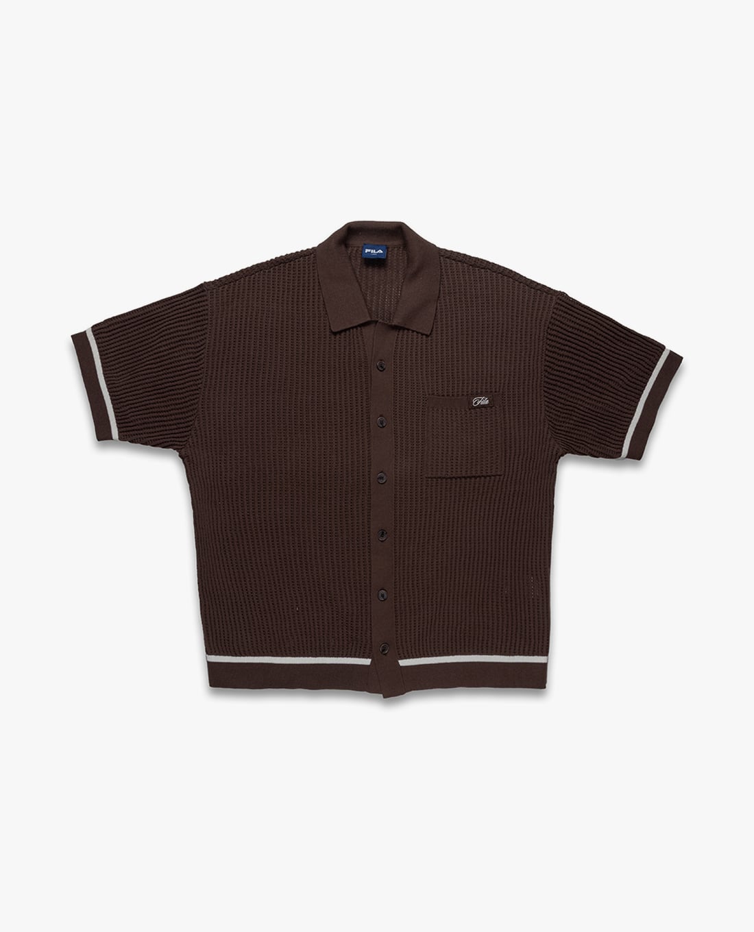 FILA - Áo sơ mi unisex dệt kim tay ngắn Origin